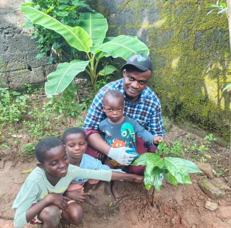 Baby Miracle with Uncle and brothers